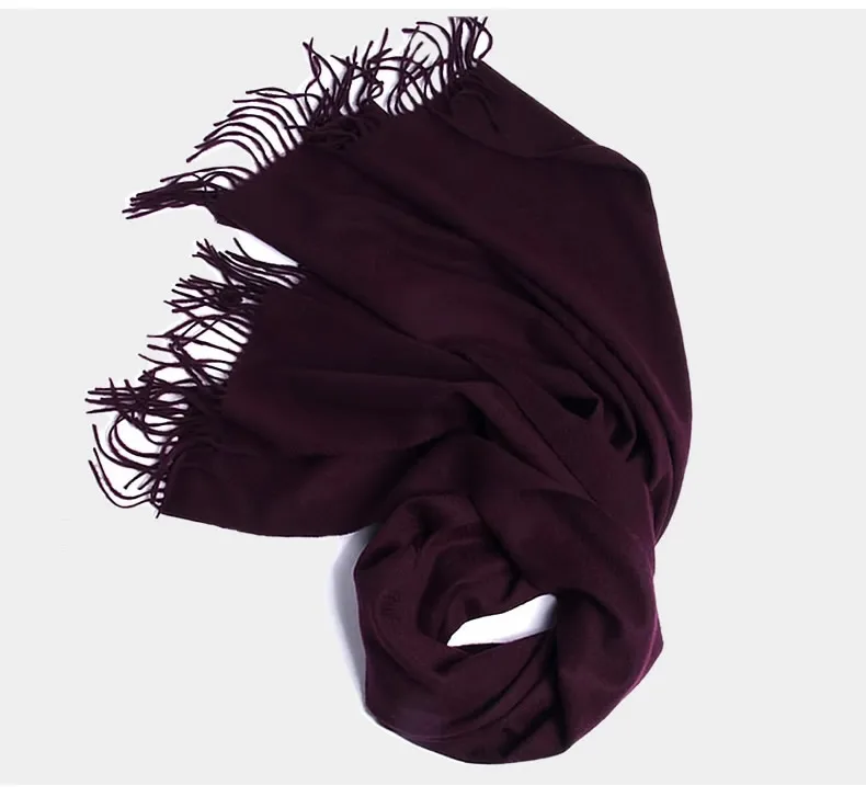 Wool Winter Scarf Women Fashion Shawl Adult Solid Scarves Luxury Autumn Shawls and Wraps  Poncho Scarfs for Ladies Unisex Wrap