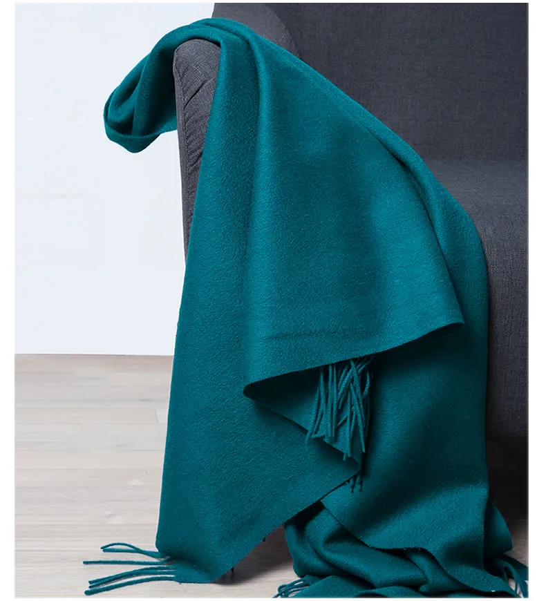 Wool Winter Scarf Women Fashion Shawl Adult Solid Scarves Luxury Autumn Shawls and Wraps  Poncho Scarfs for Ladies Unisex Wrap