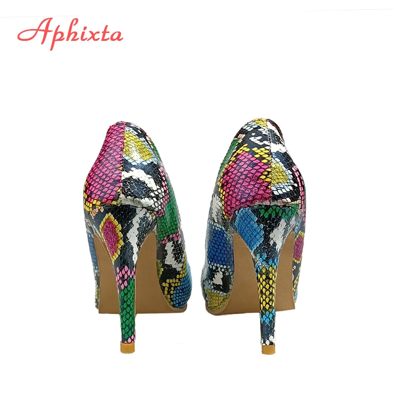 Aphixta 12cm Office Thin Heels Pumps Women Shoes Pointed Toe Patent Leather Wedding Dress Shoes Woman Chaussures Femme
