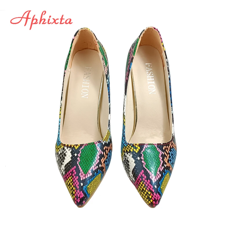 Aphixta 12cm Office Thin Heels Pumps Women Shoes Pointed Toe Patent Leather Wedding Dress Shoes Woman Chaussures Femme