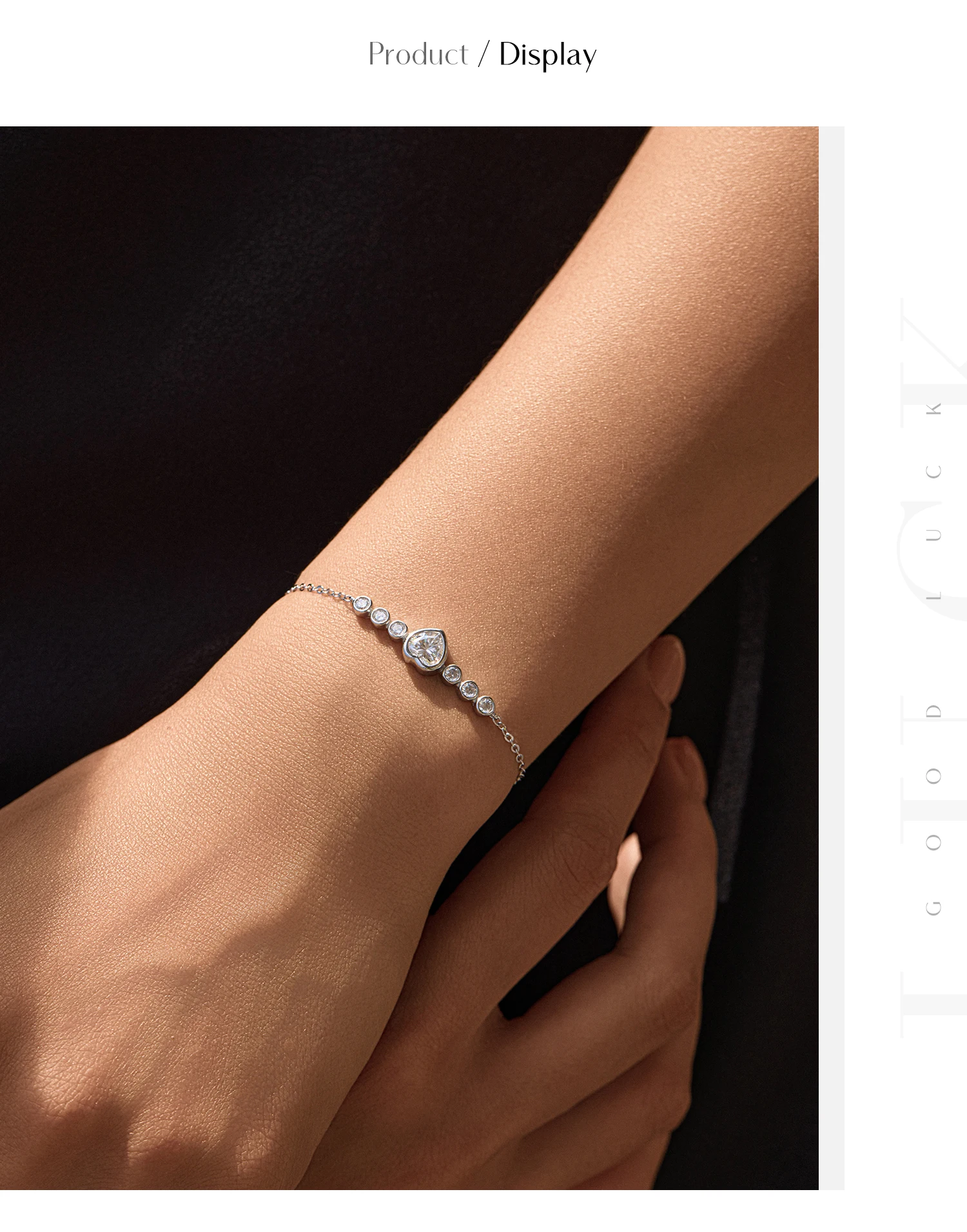 MODIAN D Color Heart Moissanite Bracelet 925 Sterling Silver Heart Lab Diamond Wrist Bracelet Wedding Fine Jewelry Gift With Box