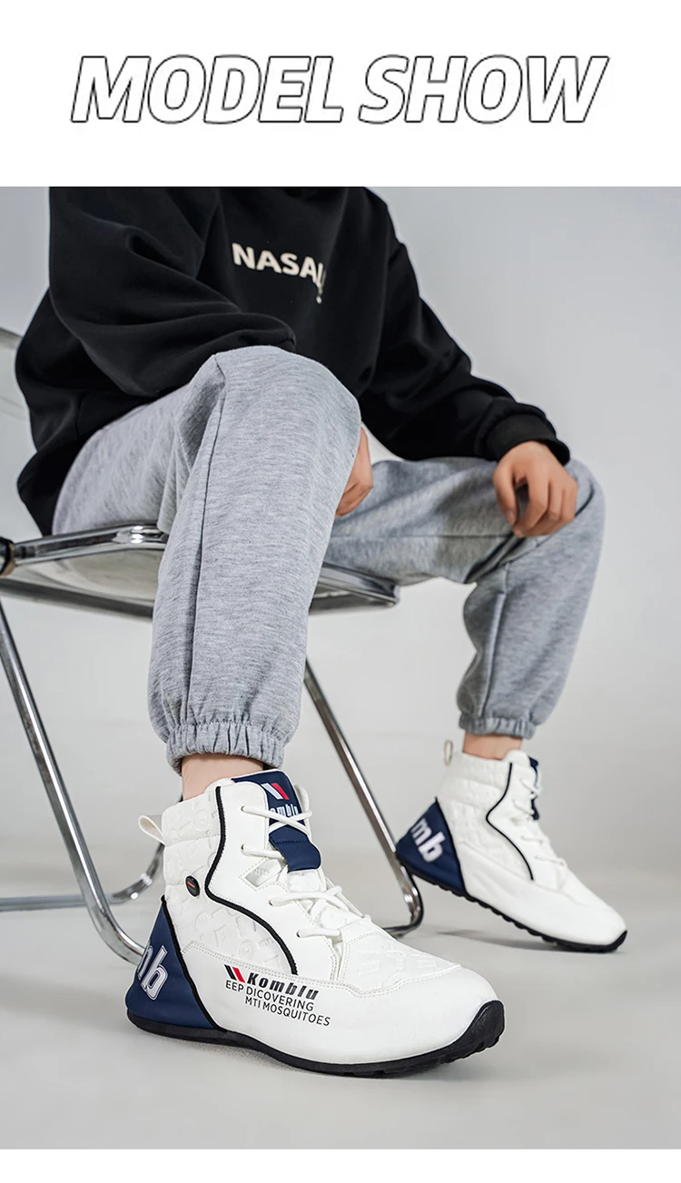 High-Top Casual Sneakers with Trendy Embossed Design, Soft and Shock-Absorbing, Versatile for Daily Commuting, Unisex Fashion Height-Increasing Sports Shoes 9