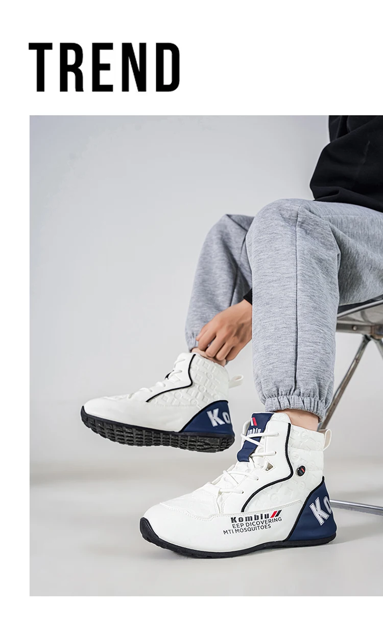 High-Top Casual Sneakers with Trendy Embossed Design, Soft and Shock-Absorbing, Versatile for Daily Commuting, Unisex Fashion Height-Increasing Sports Shoes 9