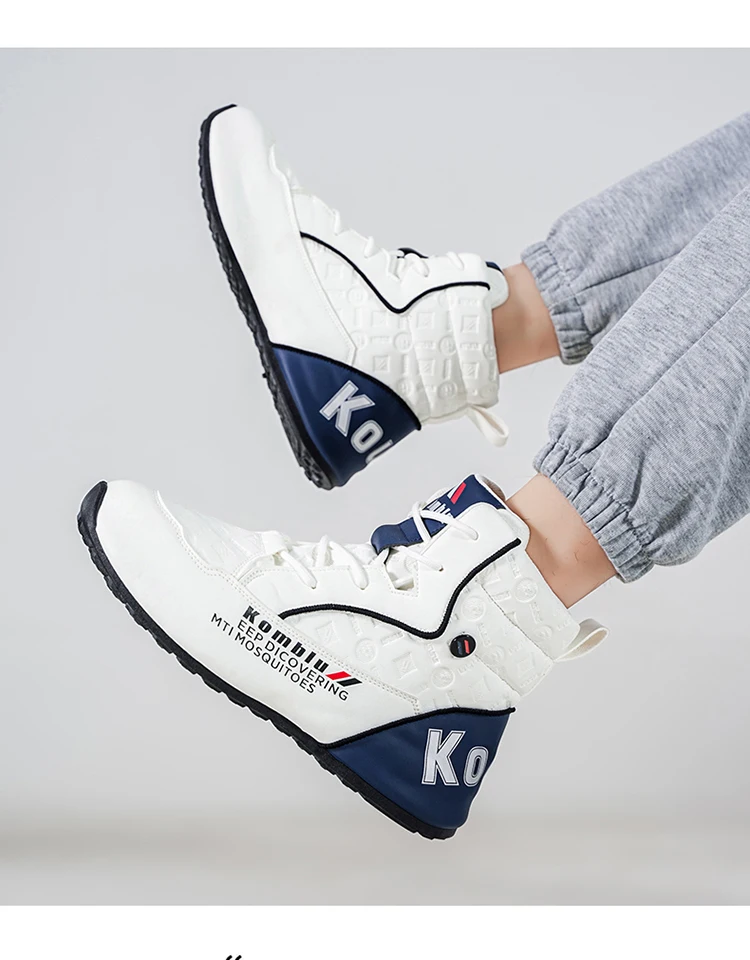 High-Top Casual Sneakers with Trendy Embossed Design, Soft and Shock-Absorbing, Versatile for Daily Commuting, Unisex Fashion Height-Increasing Sports Shoes 9