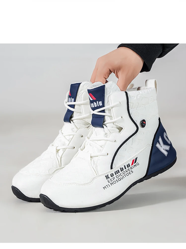 High-Top Casual Sneakers with Trendy Embossed Design, Soft and Shock-Absorbing, Versatile for Daily Commuting, Unisex Fashion Height-Increasing Sports Shoes 9