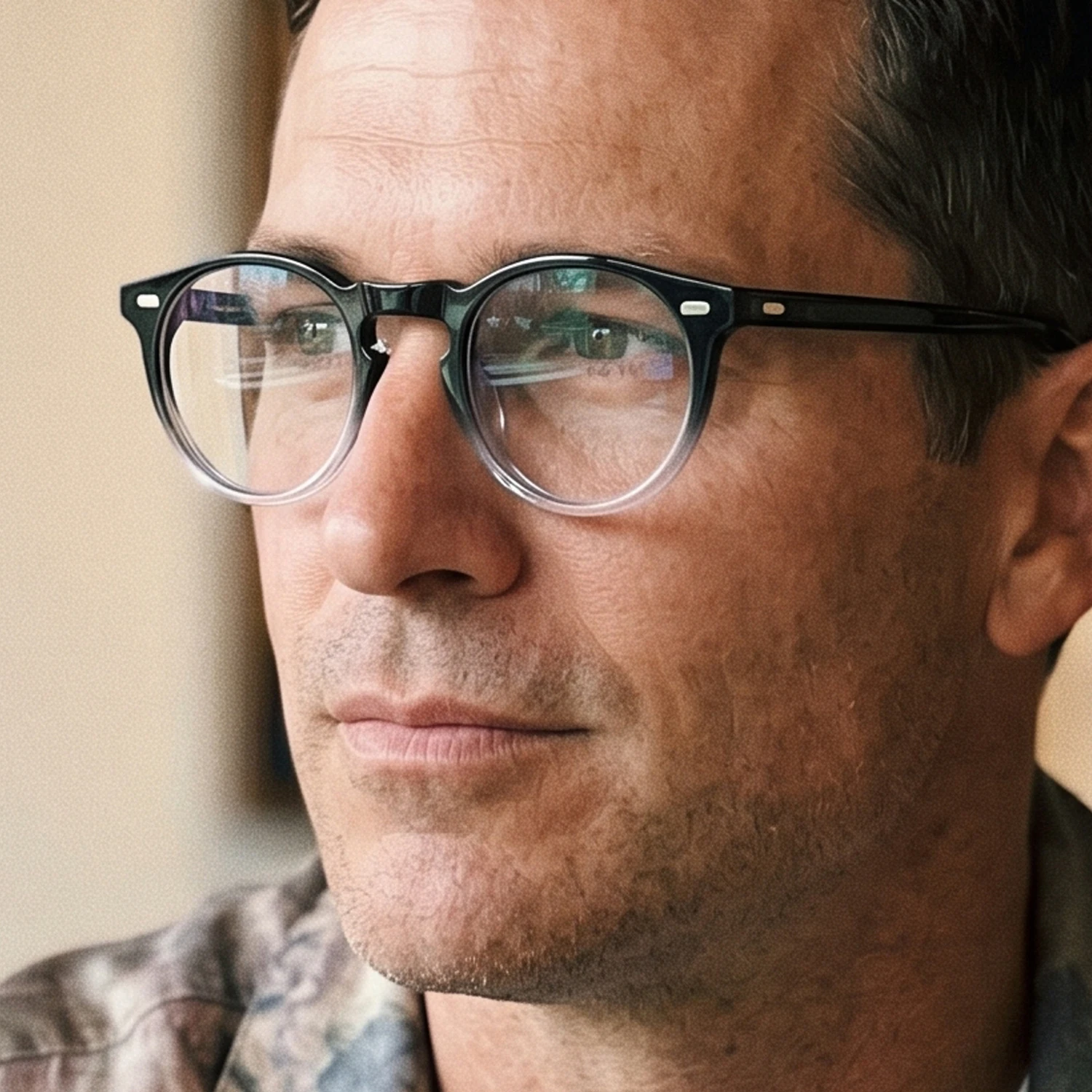 Gregory peck Glasses Frame OV5186 Mens Round Eyeglasses Vintage Round Diopter Eyeglasses for Men Women's Round Glasses Frame
