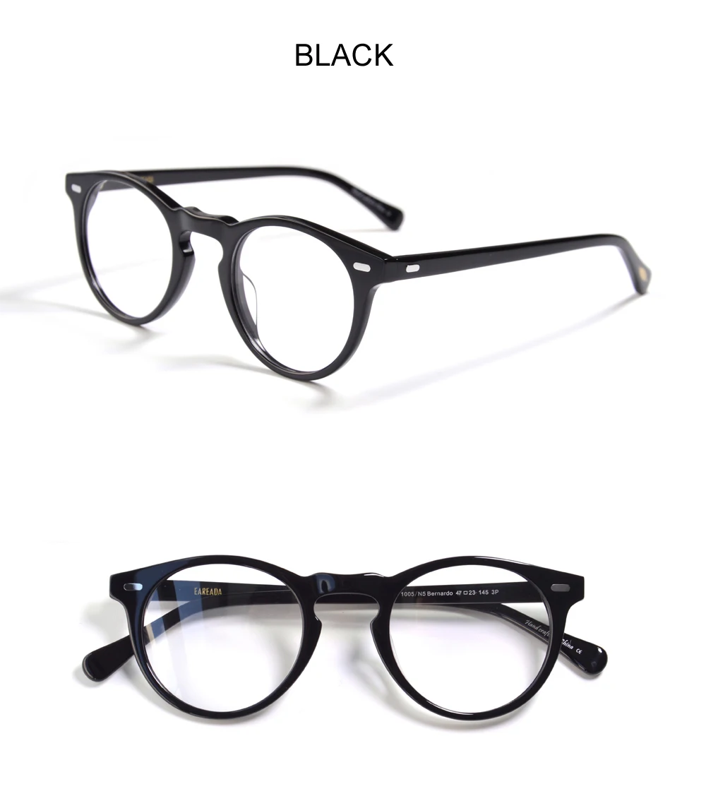 Gregory peck Glasses Frame OV5186 Mens Round Eyeglasses Vintage Round Diopter Eyeglasses for Men Women's Round Glasses Frame