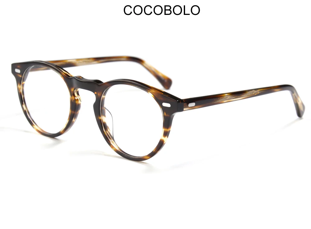 Gregory peck Glasses Frame OV5186 Mens Round Eyeglasses Vintage Round Diopter Eyeglasses for Men Women's Round Glasses Frame