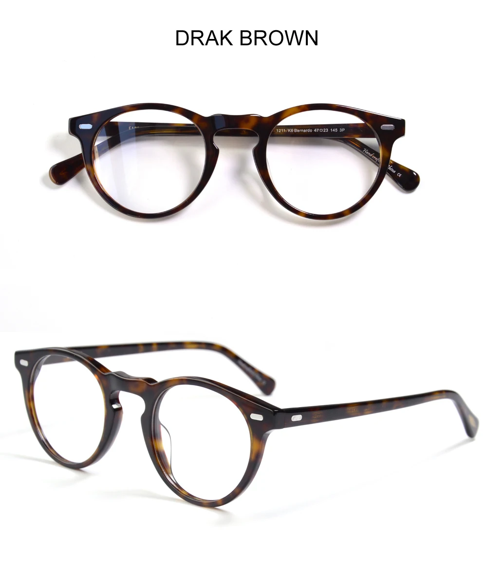 Gregory peck Glasses Frame OV5186 Mens Round Eyeglasses Vintage Round Diopter Eyeglasses for Men Women's Round Glasses Frame