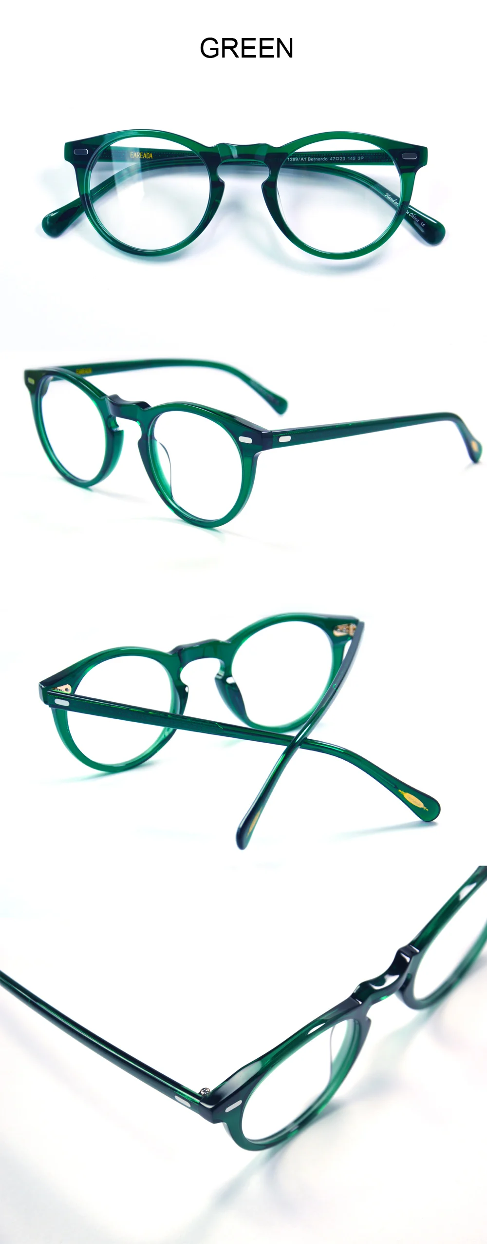 Gregory peck Glasses Frame OV5186 Mens Round Eyeglasses Vintage Round Diopter Eyeglasses for Men Women's Round Glasses Frame