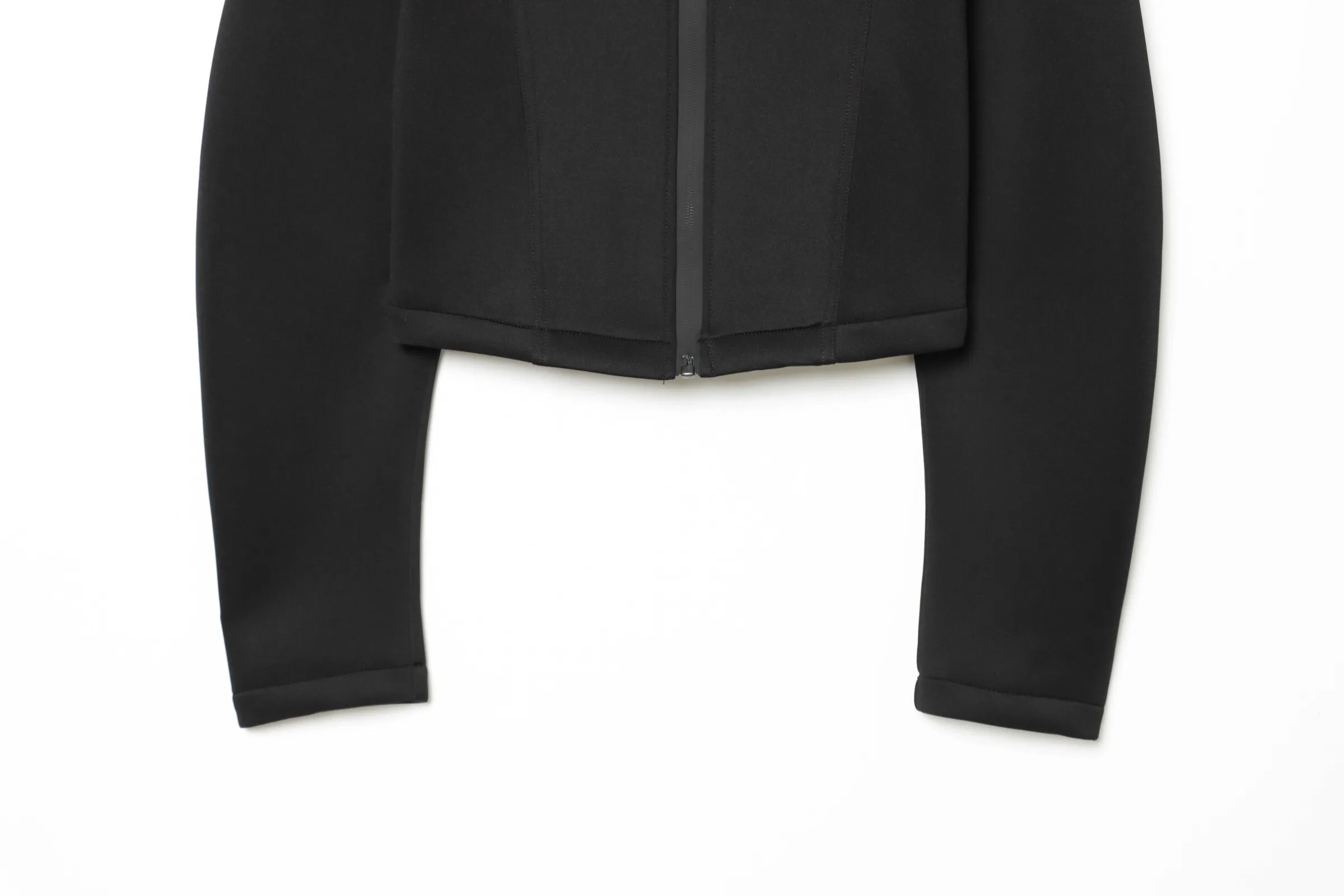 KLKXMYT Women's Lapel Zipper Jacket Elegant Long Sleeve Waist Slim Cropped Coat Women 2026 Autumn Chic Casual Street Outerwear 