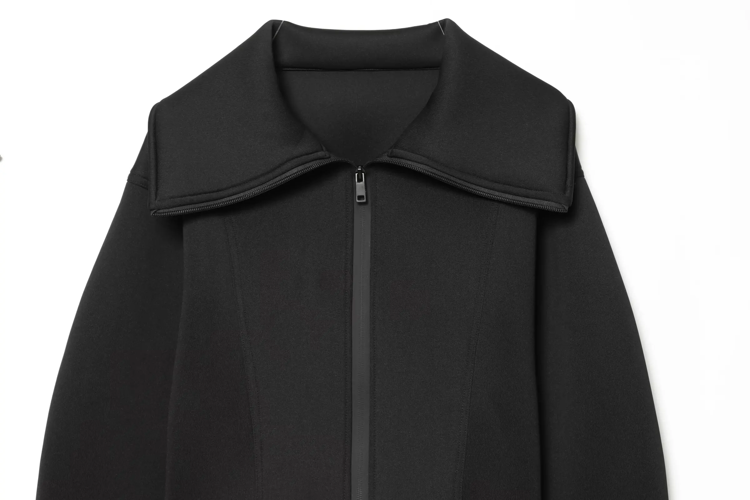 KLKXMYT Women's Lapel Zipper Jacket Elegant Long Sleeve Waist Slim Cropped Coat Women 2026 Autumn Chic Casual Street Outerwear 