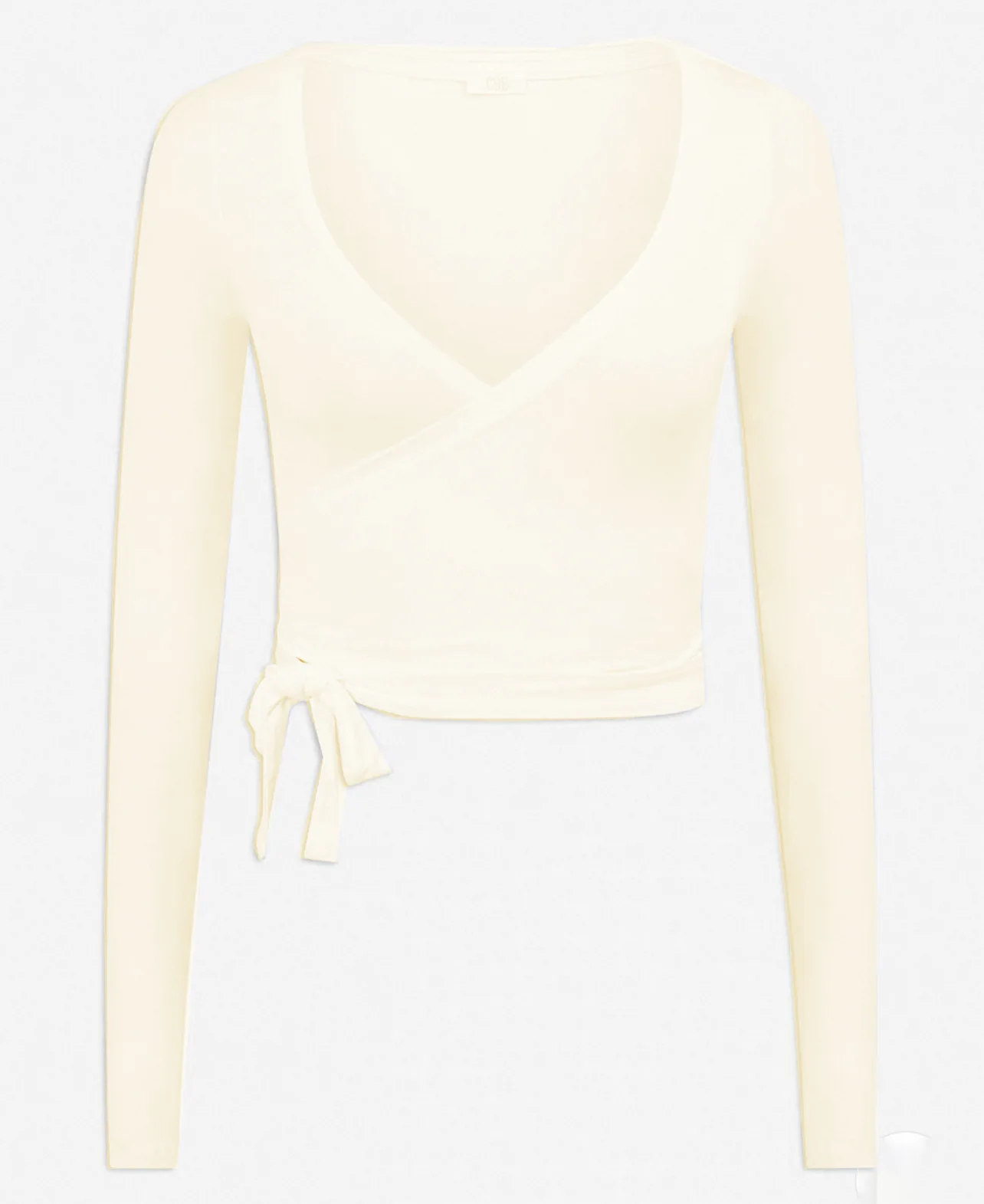 C-B Women Cross Wrap Long Sleeve Yoga Top Deep V Back Tie Crop Shirts Thumb Hole Slim Pilates Workout Cover Sport Blouses