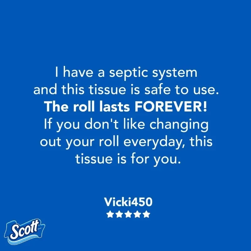 Scott 1000 Series Toilet Paper - 36 Rolls of 1000 Sheets per Roll - Soft & Durable Household Bathroom Tissue