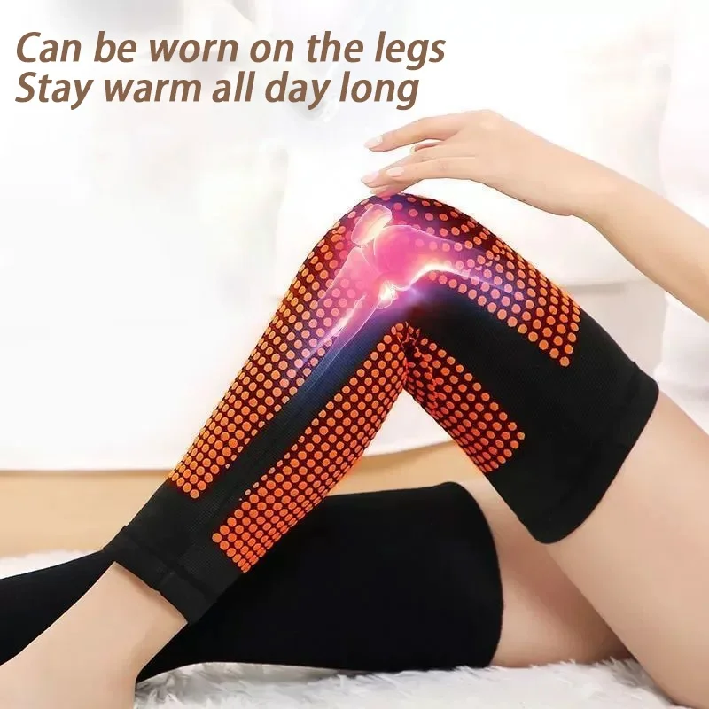 alentine's Day Gifts for Health - Mugwort Self-Heating Knee Brace, Pain Relief for Arthritis & Joint, Long Knee Support for Warm
