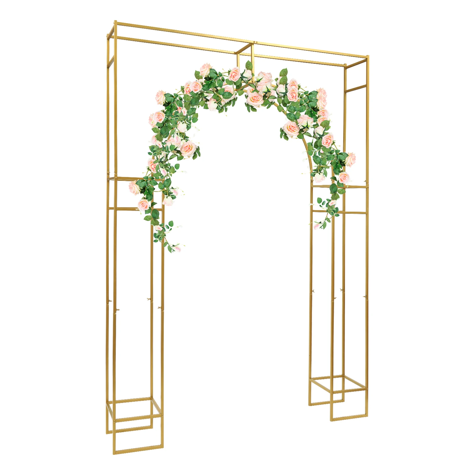 180*250cm Wedding Arch Backdrop Stand Decor Backdrop Stand Ceremony Decorative Frame Durable Balloon Flower Rack