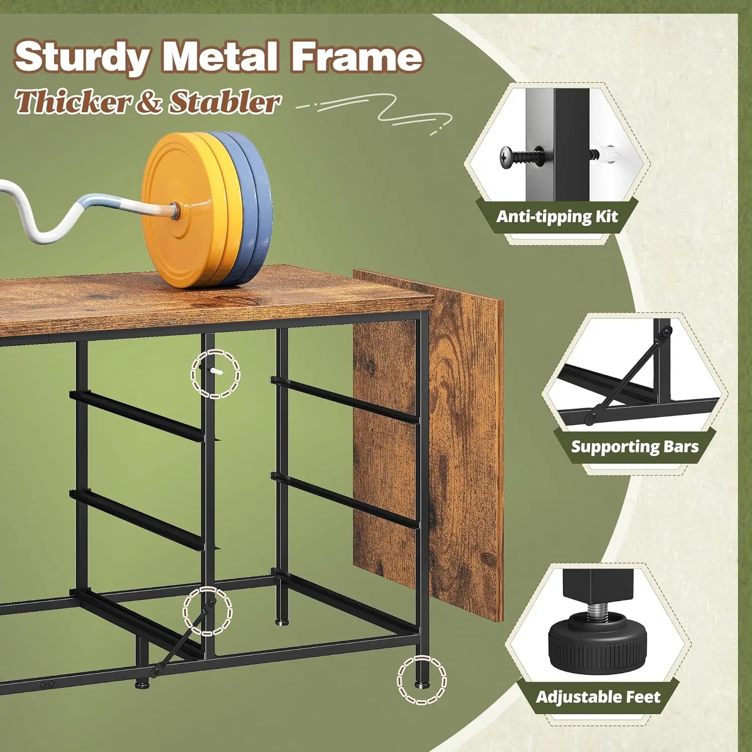 TV Stand with 9 Wide Drawer Dresser, 47 inch Long Dresser for Bedroom, Sturdy Metal Frame, Hallway, Entryway,Customized