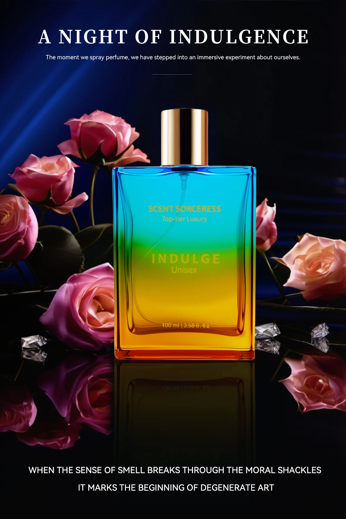 100ml Spray Perfume Women's Man Charming perfume, fresh, light, long-lasting, elegant, ladies' fragrance, dating niche perfume