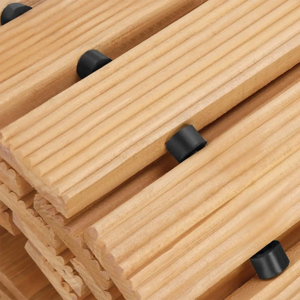 12ft Wooden Garden Pathway Roll – Outdoor Walkway Mat for Lawn Patio Backyard Roll Out Wood Stepping Stone Path