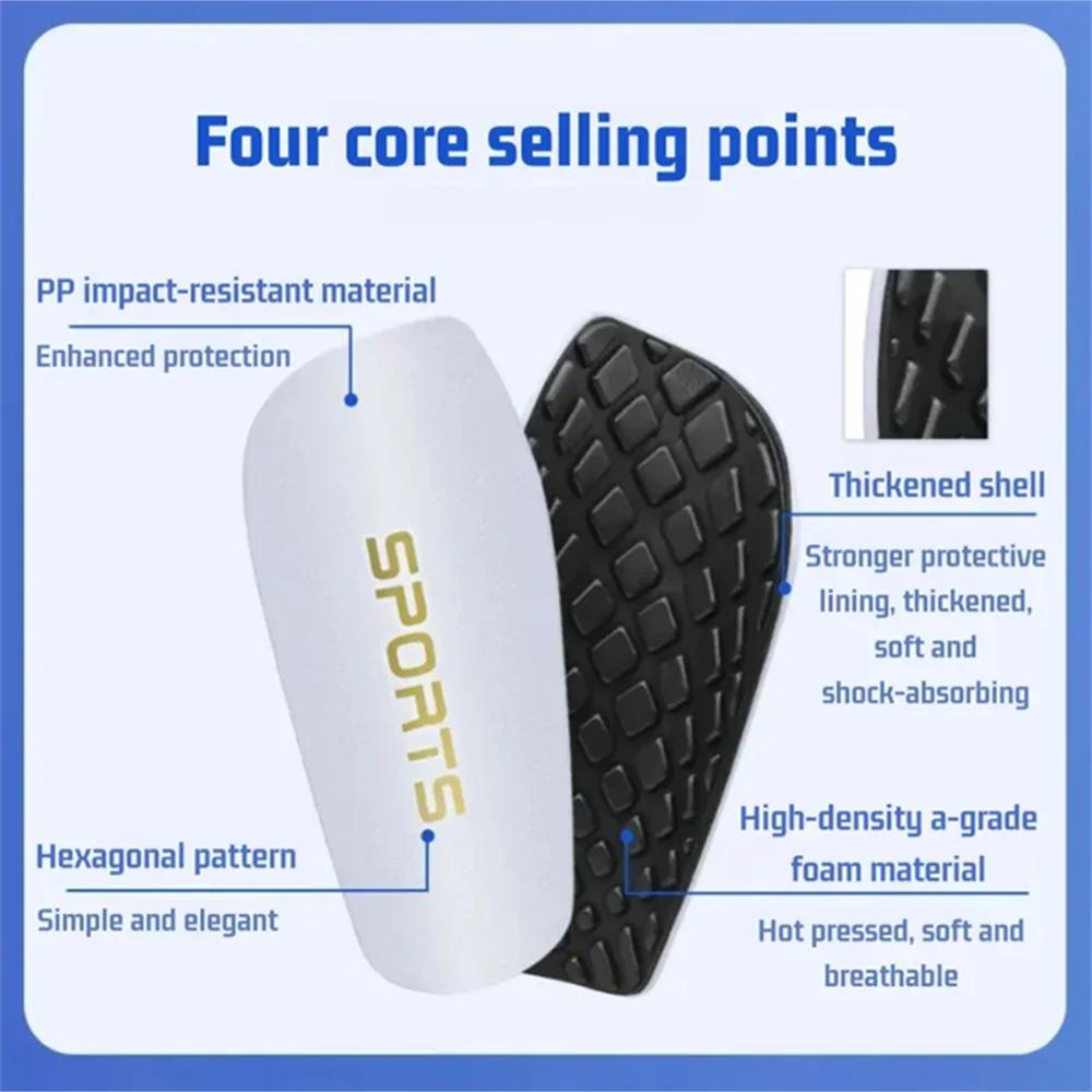 Soccer Shin Guards Football Protectors Pads Adult Kids Shinguards Light Sock Insert Board Boy Training Legging Protective Gear