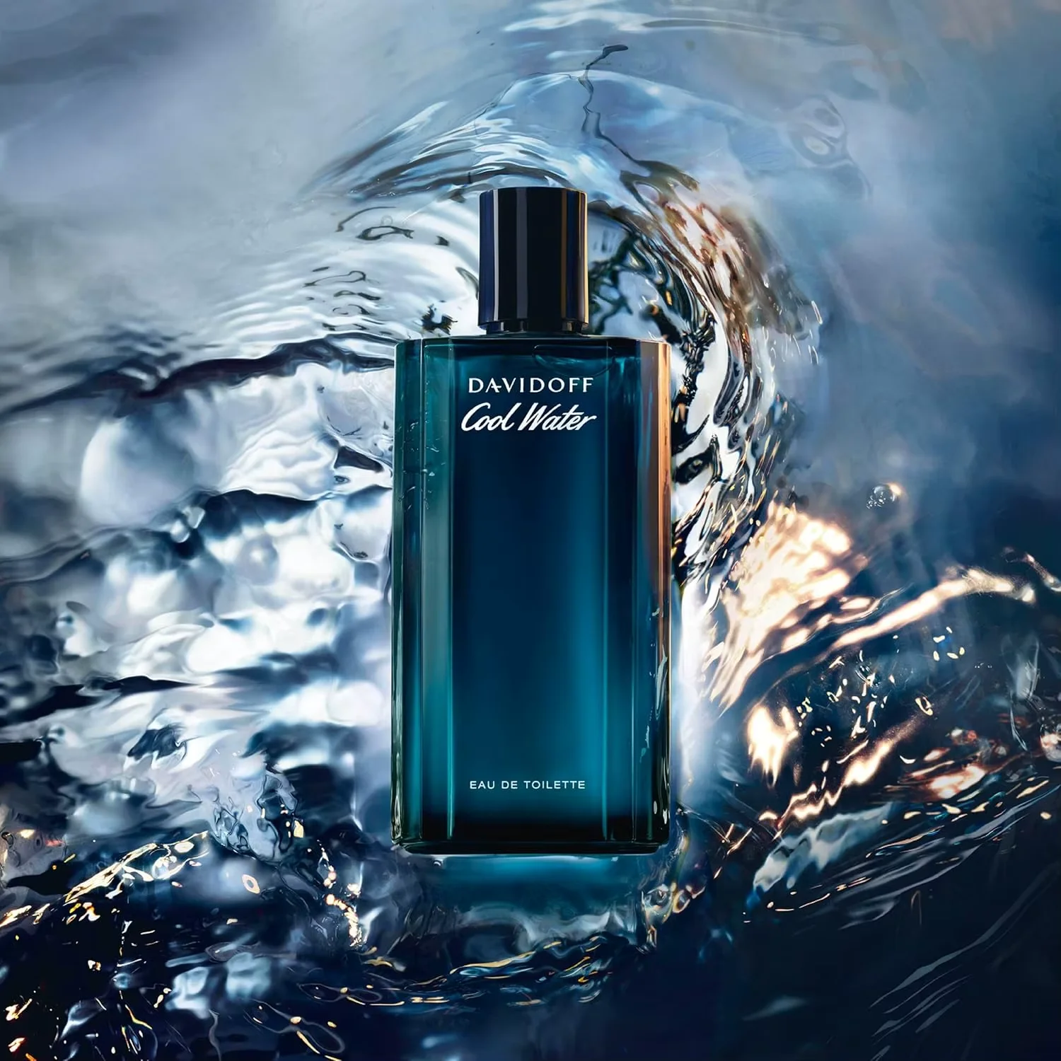 Davidoff Cool Water Eau de Toilette – Aromatic Men's Cologne – With Notes of Coriander, Mint, Lavender & Amber – Long Lasting Fragrance - 4.2 Oz