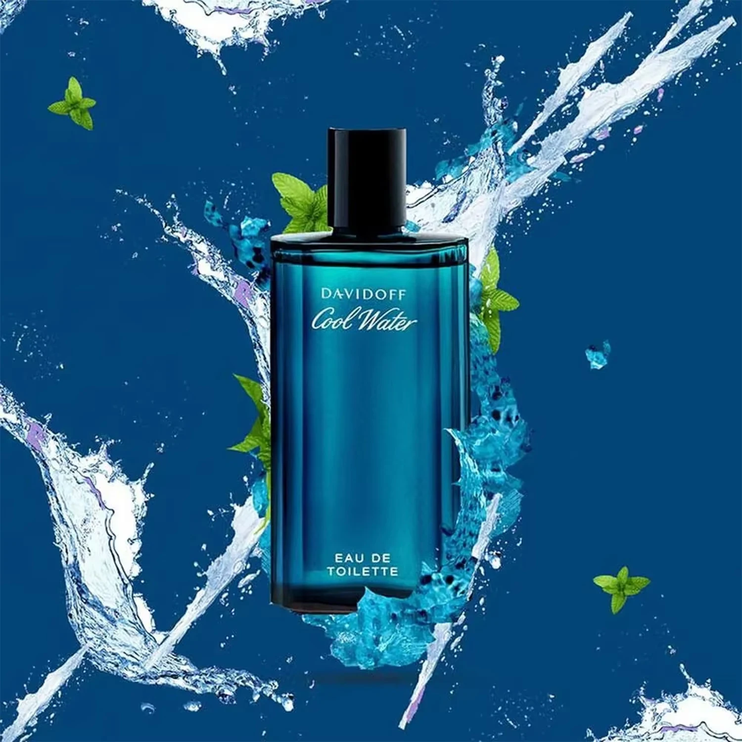 Davidoff Cool Water Eau de Toilette – Aromatic Men's Cologne – With Notes of Coriander, Mint, Lavender & Amber – Long Lasting Fragrance - 4.2 Oz