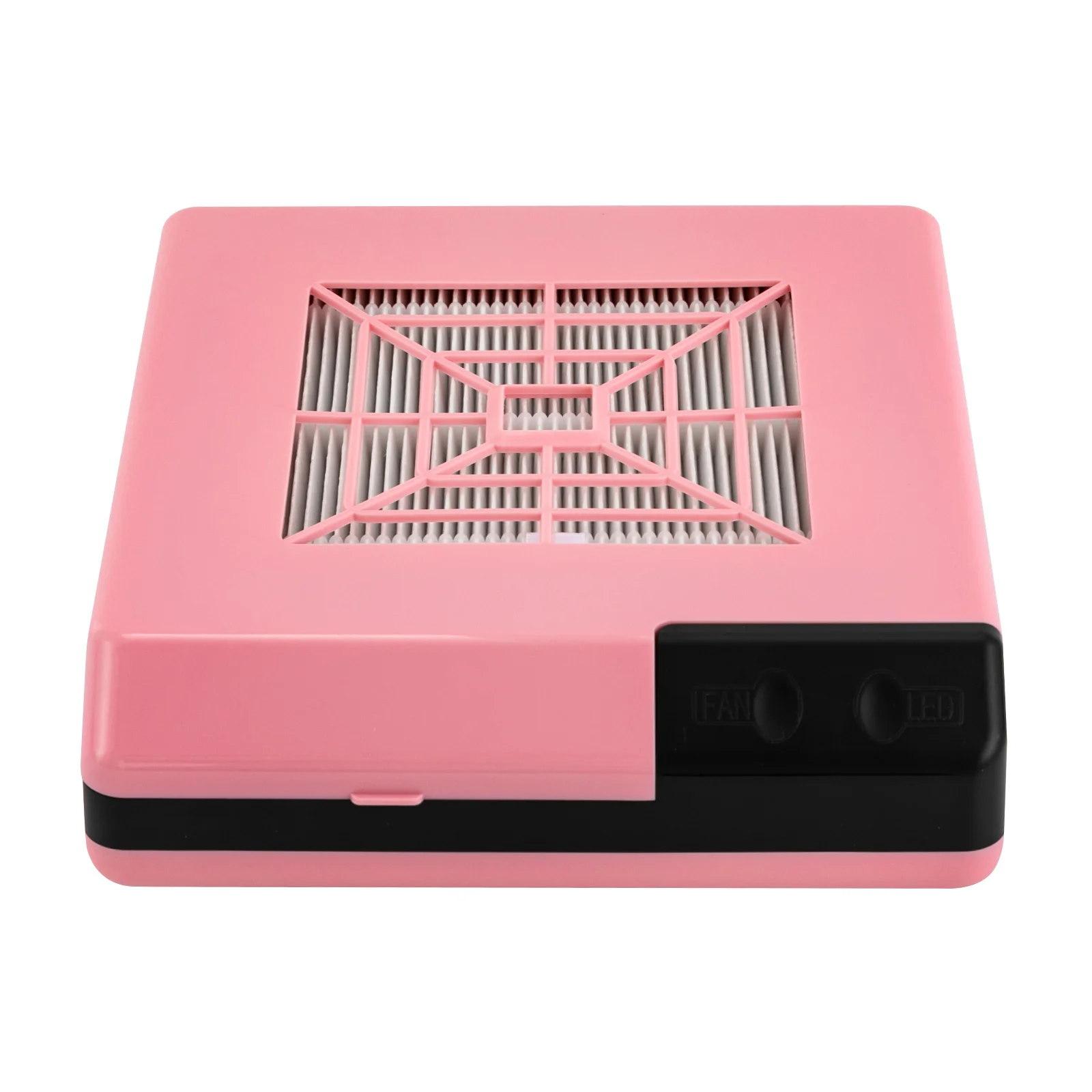 60W Vacuum Dust Collector, 19*19*21cm Dust Extractor, Vacuum Cleaner With Fan and 360° Rotatable Duct for Nail Grinding, Dentists, Clinics, Engraving