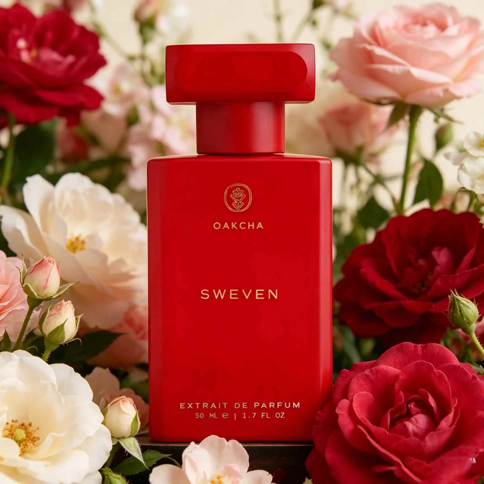 OAKCHA SWEVEN perfume is a fragrant and rich oriental flower fragrance. The red bottle is designed to attract the eyes with advanced design, and the fragrance lasts for a long time. It has a cool and charming imperial sister aura. mature woman