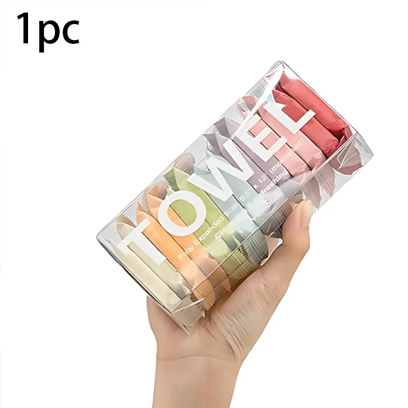 Natural Plant Fiber Disposable Face Towel, 3s Quick-Absorbing Lint-Free Multi-Use Cleansing Cloth