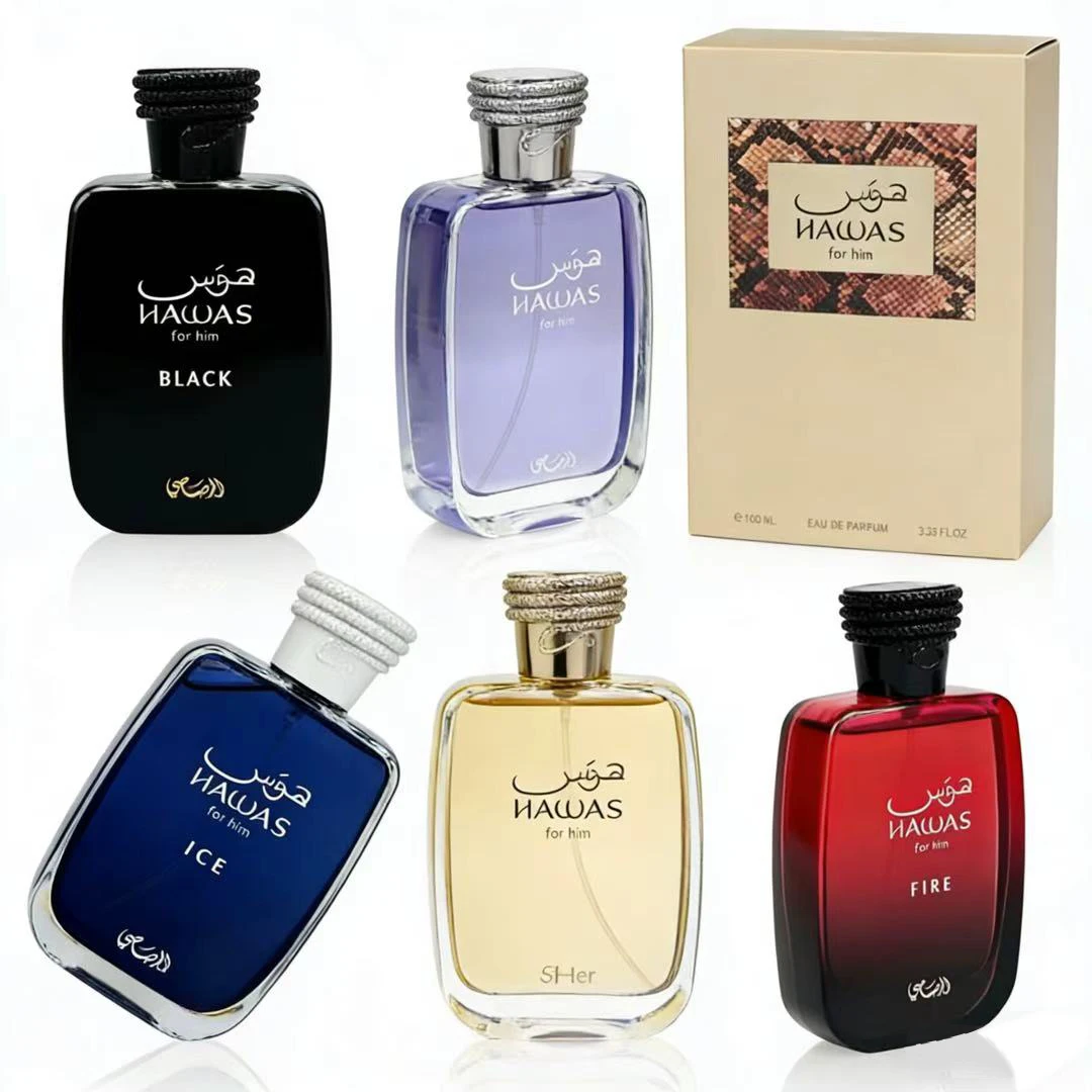 Rasasi Hawas Fire Men's EDP 100ml Masculine Aquatic Aromatic Fragrance Long Lasting Fresh Arabian Cologne For Daily Dating Party