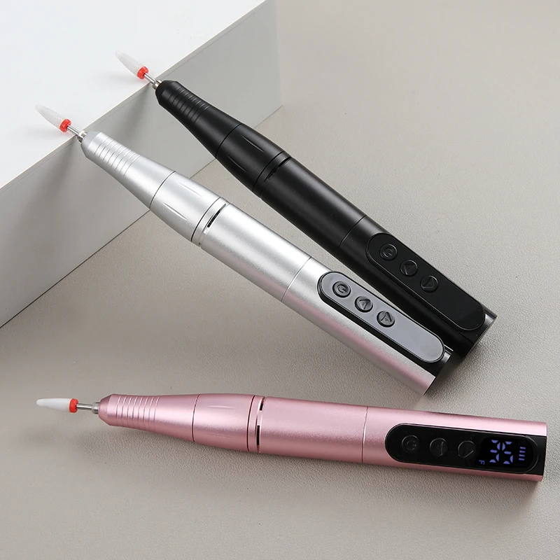 Wireless 35000RPM Nail Drill Pen USB Nail Files Sander Pen Rechargeable Nail Drill Machine Portable Manicure Drill Salon Tool