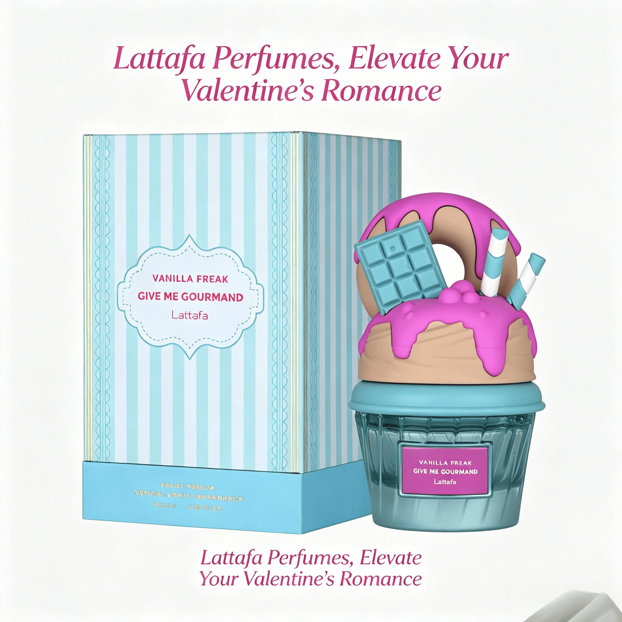 Lattafa Vanilla Freak Eau De Parfum, Give Me Gourmand Collection, Unisex, Spray Form, 75ml, Vanilla Caramel Scent, Woody Notes, Long-Lasting Suitable For Dating, Parties And Business The Perfect Gift For Holiday