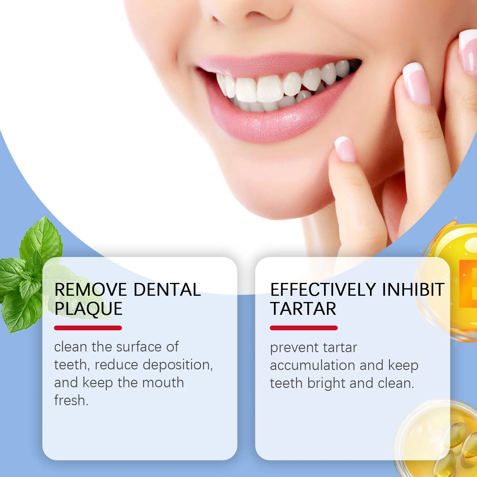 Oralhoe Mint Toothpaste Cleaning Coffee and Tea Stains Eliminate Bad Breath Promote Dental Health Glowing Refreshing Toothpaste