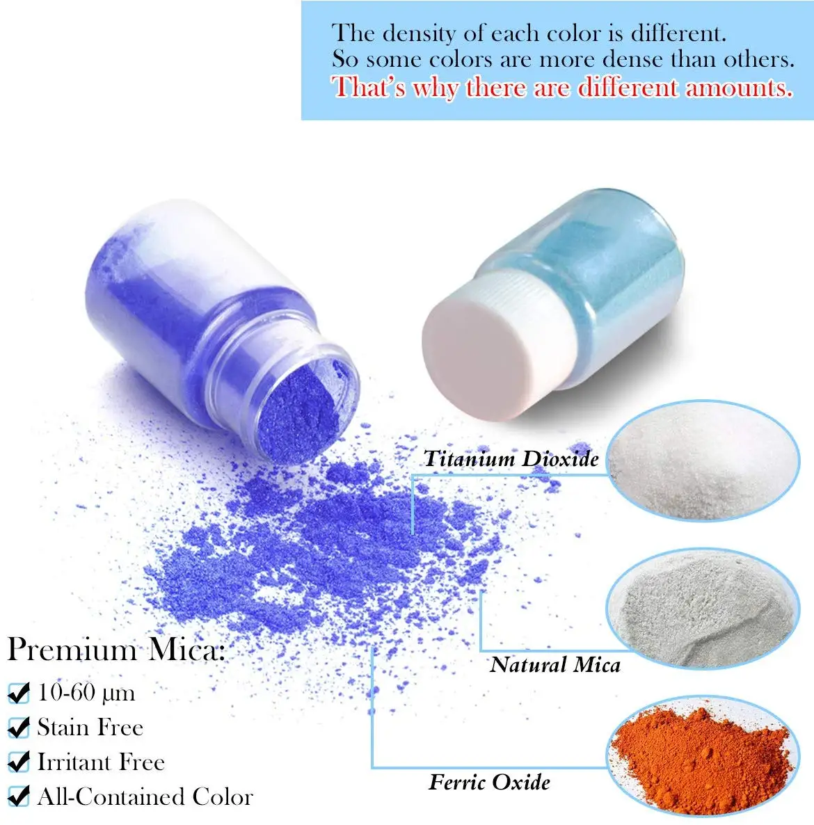 20 Colors 10g Mica Powder Dye DIY UV Epoxy Resin Art Pigment Glitter Powder for Jewelry Making Crafts Tool Nail Art Decoration