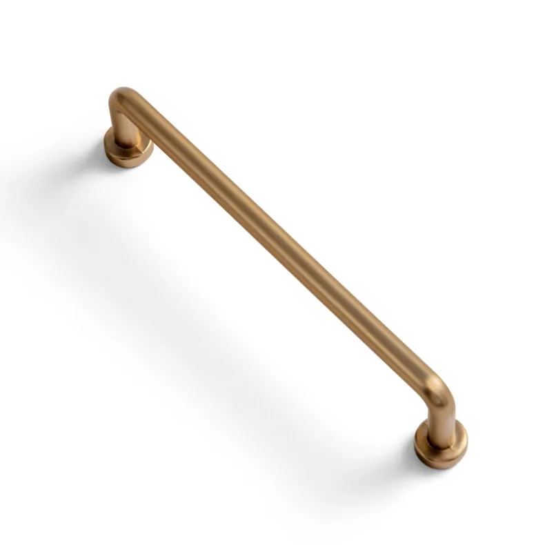 Goo-Ki Antique Brass Cabinet Pulls Furniture Door Handles with Backplate Champagne Bronze Drawer Knobs and Pulls for Kitchen