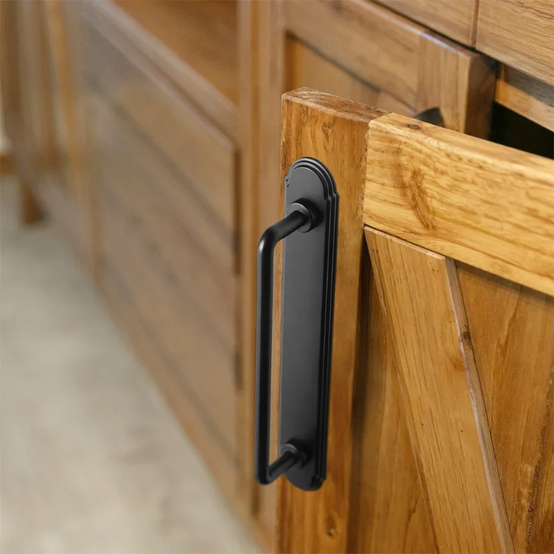 Goo-Ki Antique Brass Cabinet Pulls Furniture Door Handles with Backplate Champagne Bronze Drawer Knobs and Pulls for Kitchen
