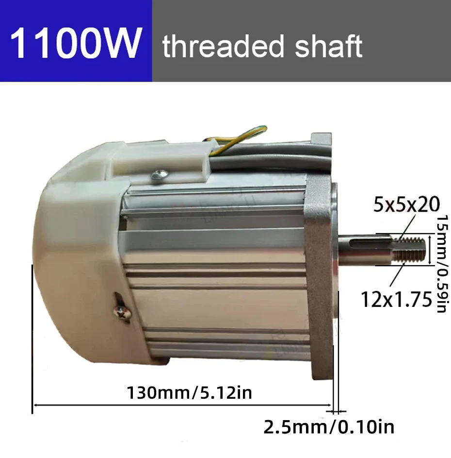 【US】550W, 750W, 1.1kW, 2200W 220V AC Brushless Servo Motor Kit for Lathes and Various Machinery