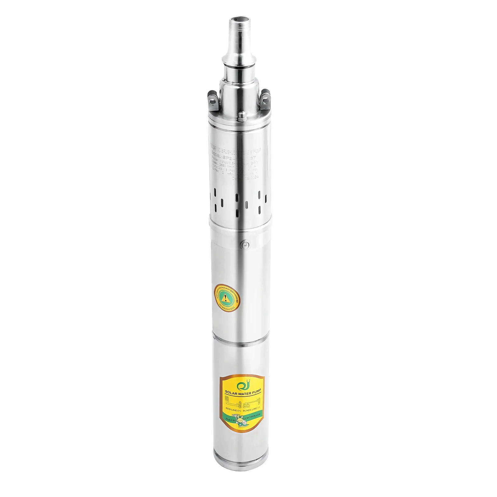 24V 370W Deep Well Pump Stainless Steel Water Pump 2850RPM for Irrigation, Landscaping, Cleaning, Water Supply