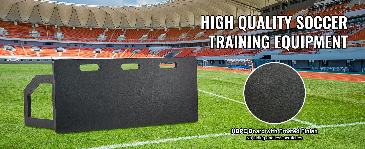 SucceBuy 40"X16" Soccer Rebounder Board with 2 Angles Rebound Foldable HDPE Kickback Rebound Board for Passing&Shooting Practice