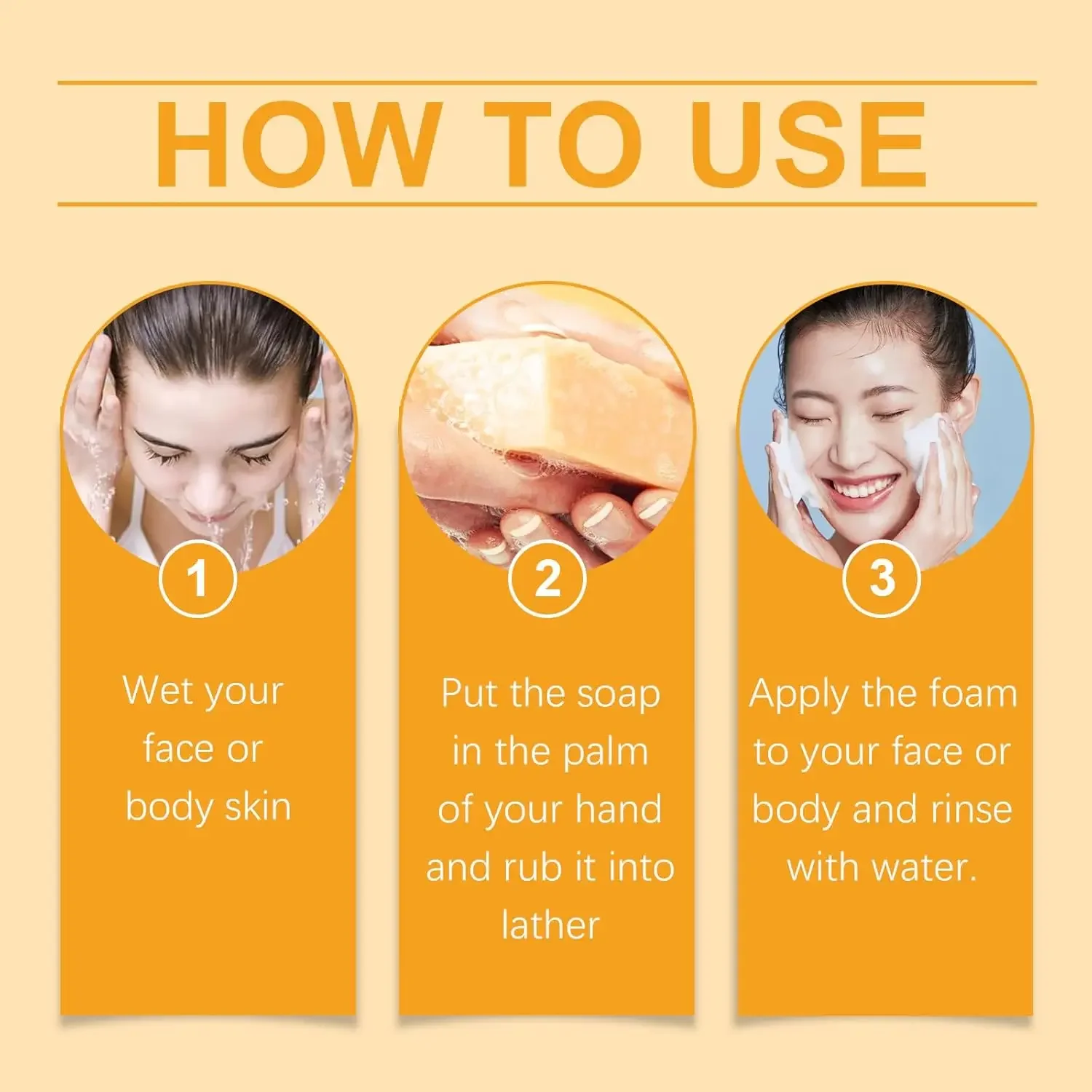 Lemon Turmeric Kojic Soap,Natural Handmade Soap,Turmeric Soaps Bar For Face And Body, Smooth Skin Tumeric Soapes,Deep Cleansing Soaps For Men & Women