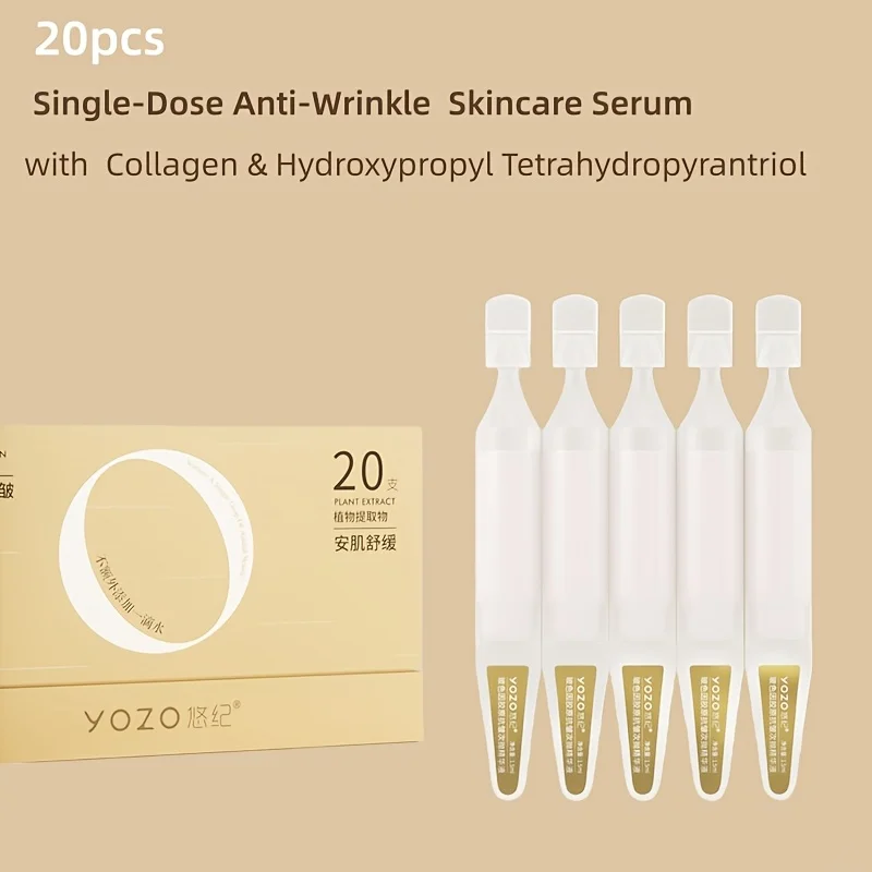 Collagen Firming Serum Brightens Skin & Hydrates For Face And Eyes Single-Dose Portable Trave Pack Anti-aging/anti-wrinkle Skincare Make Skin Younger Looking