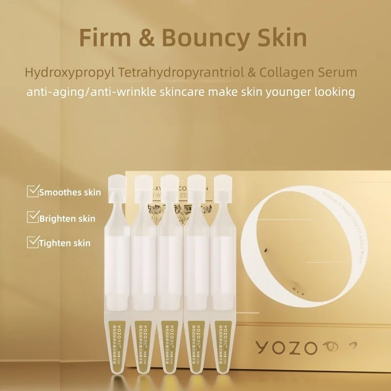 Collagen Firming Serum Brightens Skin & Hydrates For Face And Eyes Single-Dose Portable Trave Pack Anti-aging/anti-wrinkle Skincare Make Skin Younger Looking
