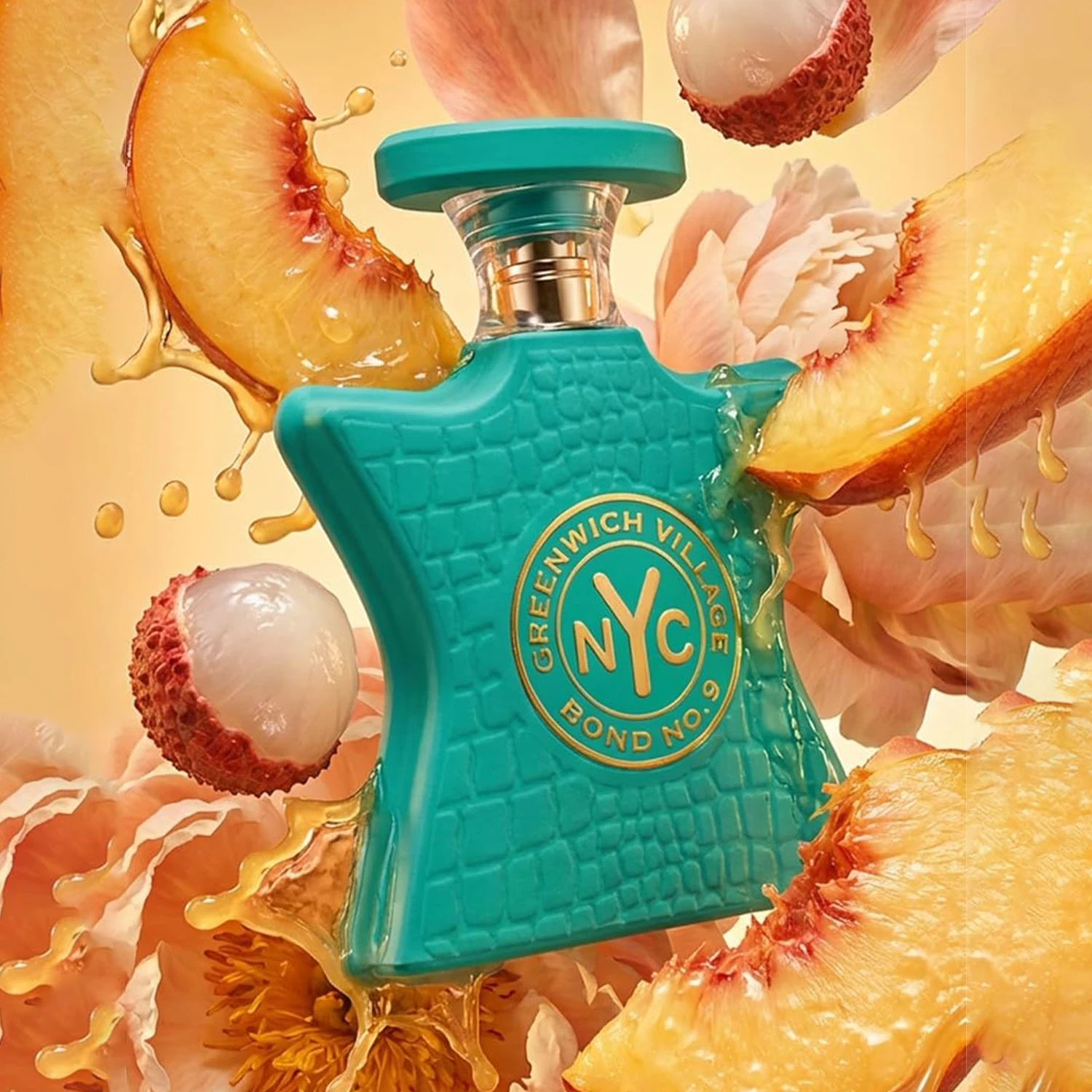 Bond No. 9 New York Greenwich Village Eau de Parfum Spray for Unisex – Lively Floral Fruity & Amber Scent, Lychee, Peony & Musk, Long-Lasting Luxury Fragrance, Perfect Gift, 3.4 fl oz / 100 ml