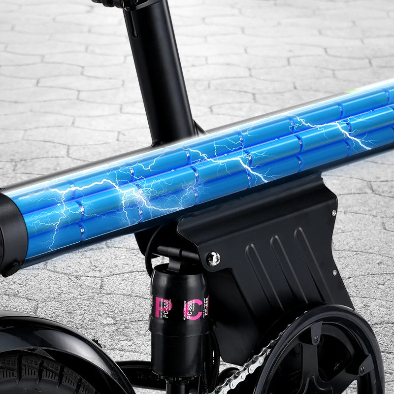 Isinwheel U1  Adult Electric Bicycle,500W city ebike, 36V 7.8AH commuting E-bike, 14  Tire Foldable Electric Bike