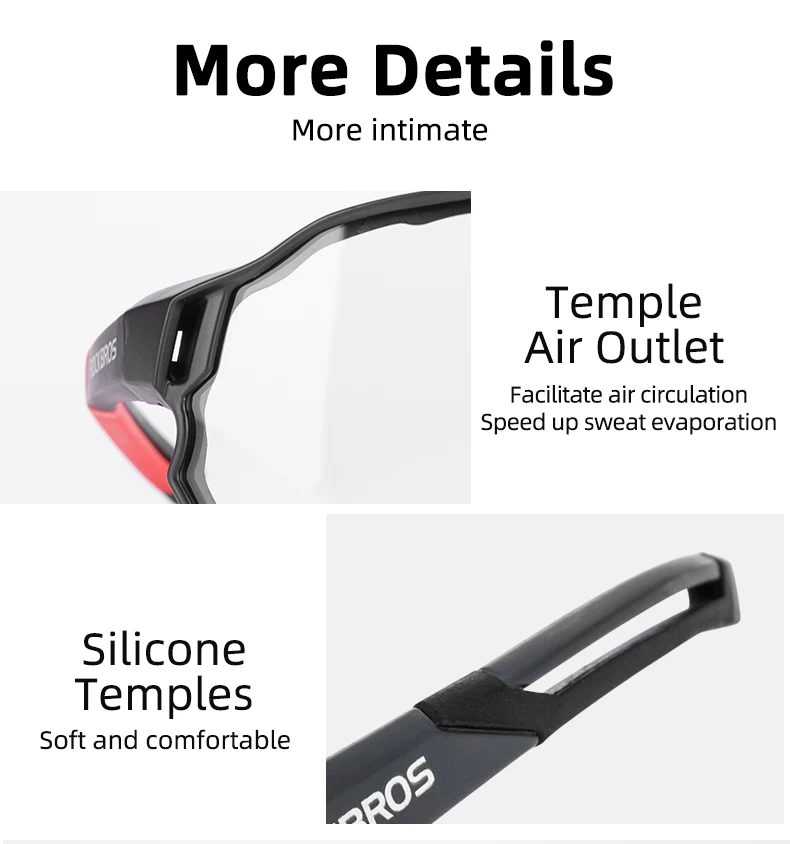 ROCKBROS Cycling Glasses Photochromic MTB Road Bike Glasses UV400 Protection Sunglasses Sport Safe Bicycle Eyewear Equipment