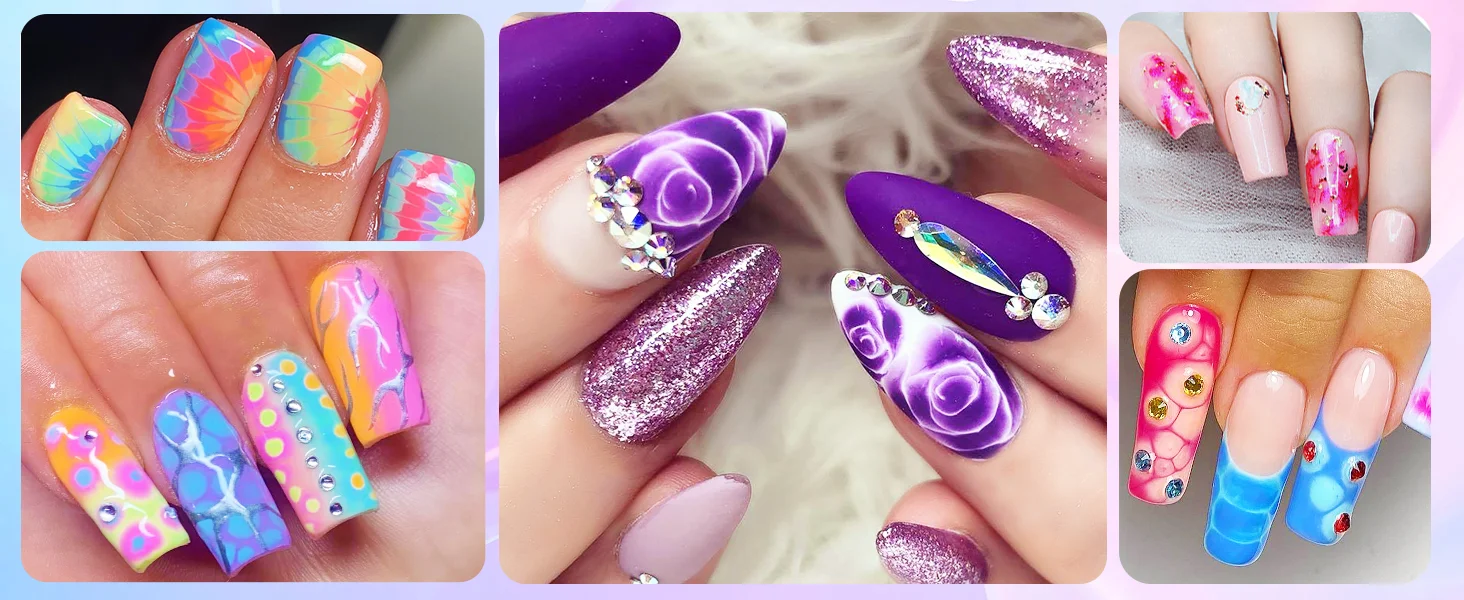 Makartt Clear Blooming Gel, 15ml Soak Off Nail Lamp Gel Nail Polish Glossy Finish Long Lasting for Home Nail DIY Manicure