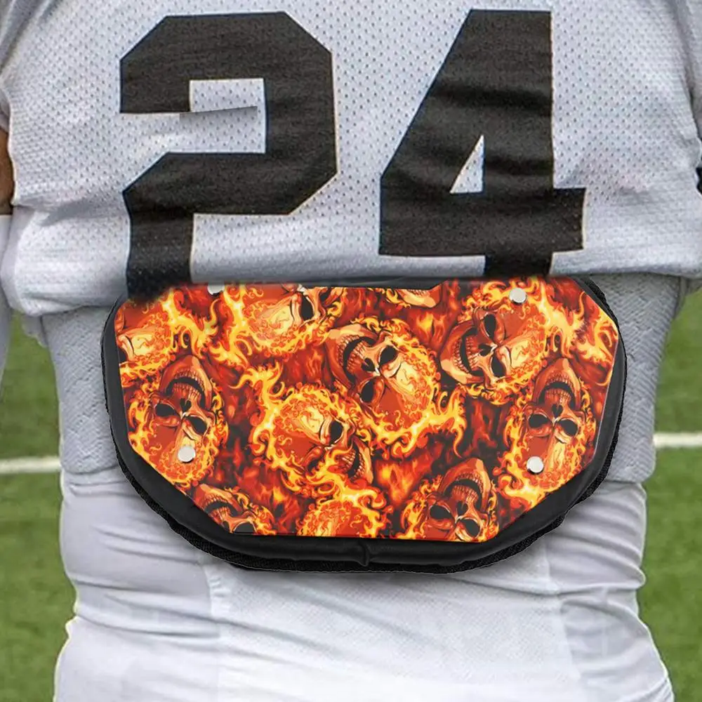 American Gear Football Back Plates EVA Kids Adults Rugbys Back Flap Low Back Pads Rear Lower Back Protector Sports Accessories