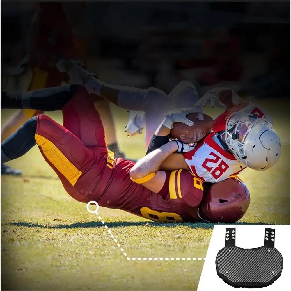 American Gear Football Back Plates EVA Kids Adults Rugbys Back Flap Low Back Pads Rear Lower Back Protector Sports Accessories