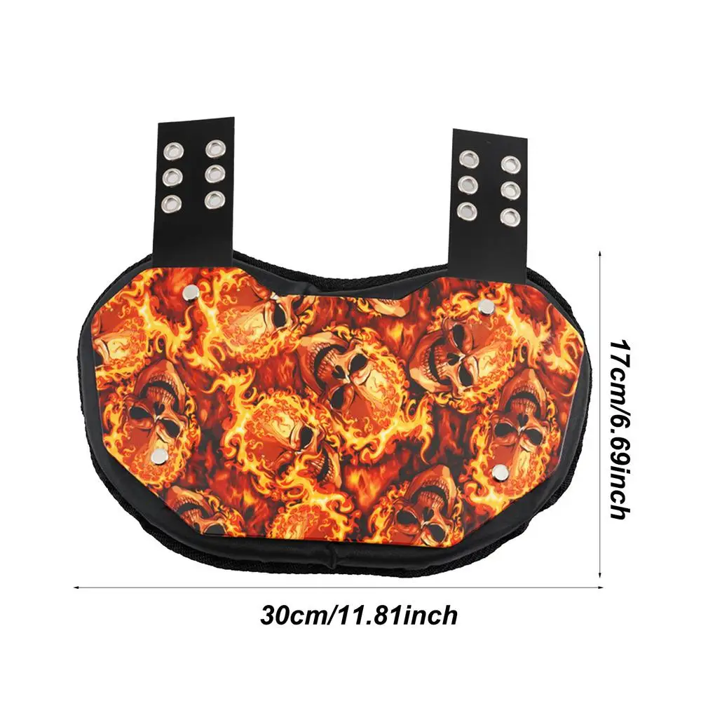 American Gear Football Back Plates EVA Kids Adults Rugbys Back Flap Low Back Pads Rear Lower Back Protector Sports Accessories