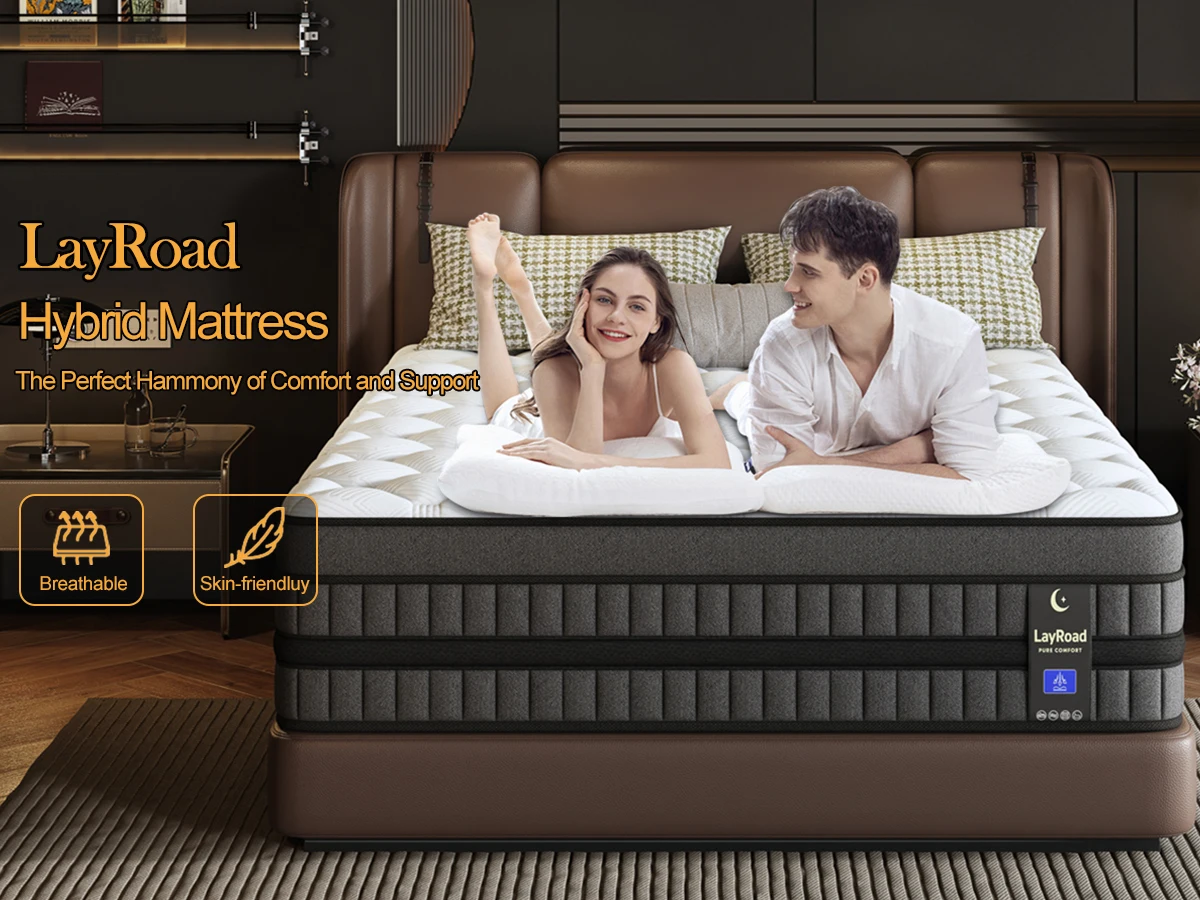 12inch Mattress in Twin, Full, Queen, And King Sizes - Ergonomically Designed, Medium Firm Hybrid Mattress, Cooling, Motion Isolation, Certipur- - for Pressure Relief And Comfort,Box-Packed for Bedrooms, Guest Rooms And Hotels